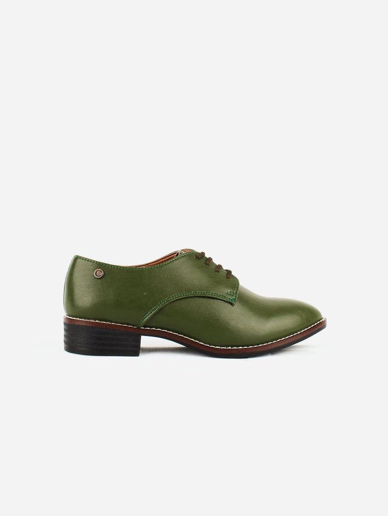 Carmona Collection Esther Vegan Cactus Leather Derby Shoe | Green