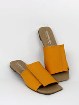 Immaculate Vegan - Carmona Collection Andrea Cactus Leather Vegan Sandals | Yellow UK4 / EU36 / US6