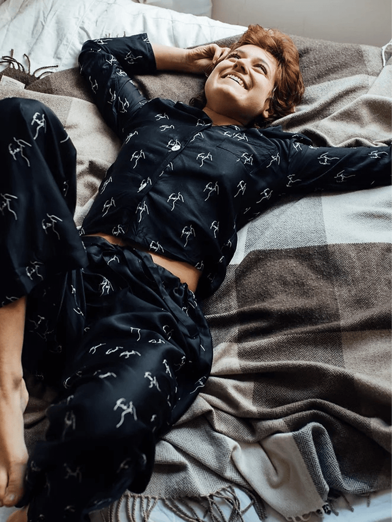 Character Edition Bamboo Vegan Silk Pyjama Set Long UK14 EU42 US10