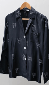 Charlotte Dunn Design Safari Edition Bamboo Vegan Silk Pyjama Set | Short
