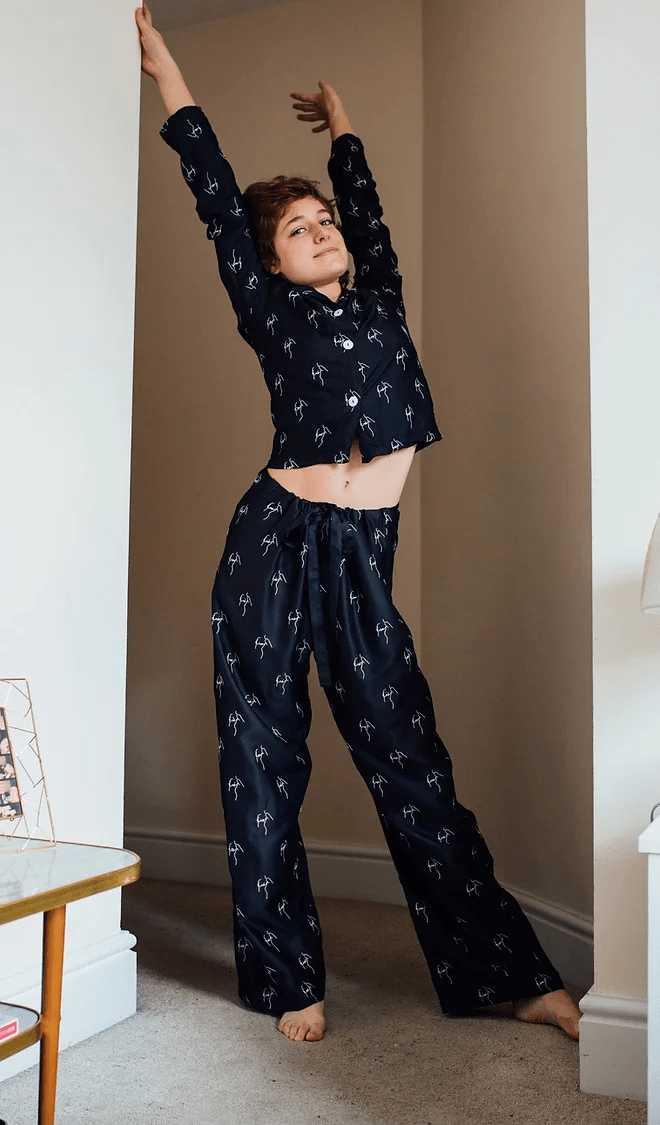 Vegan silk pajamas deals