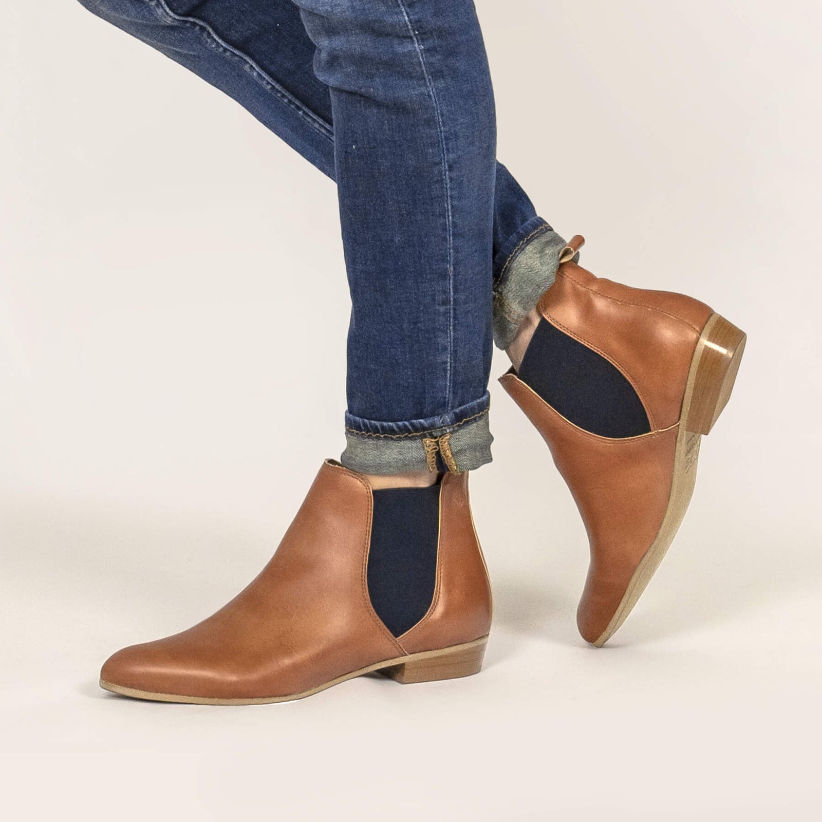 Chelsea boots camel femme online