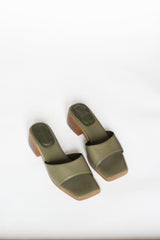 Immaculate Vegan - Collection and Co PIA Mule, Olive Green