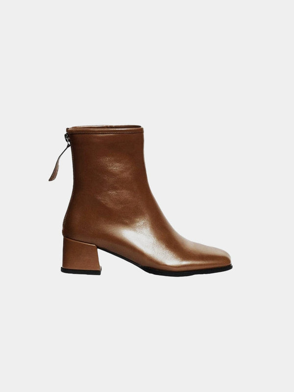Collection and Co Franca Up-Cycled Vegan Leather Ankle Boots | Tan Tan / UK8 / EU41 / US10