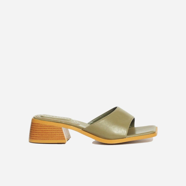 Olive deals green mules