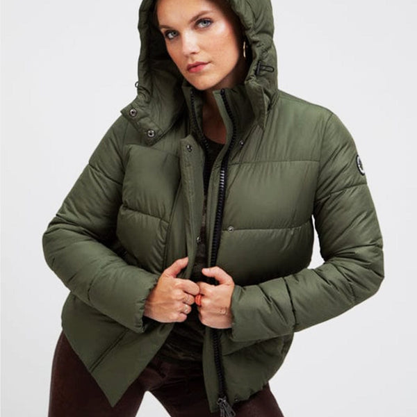 CULTHREAD Colville II Recycled Vegan Puffer Jacket Olive Green