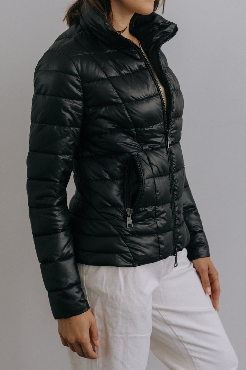 CULTHREAD Faraday Recycled Vegan Puffer Jacket | Cosmic Black