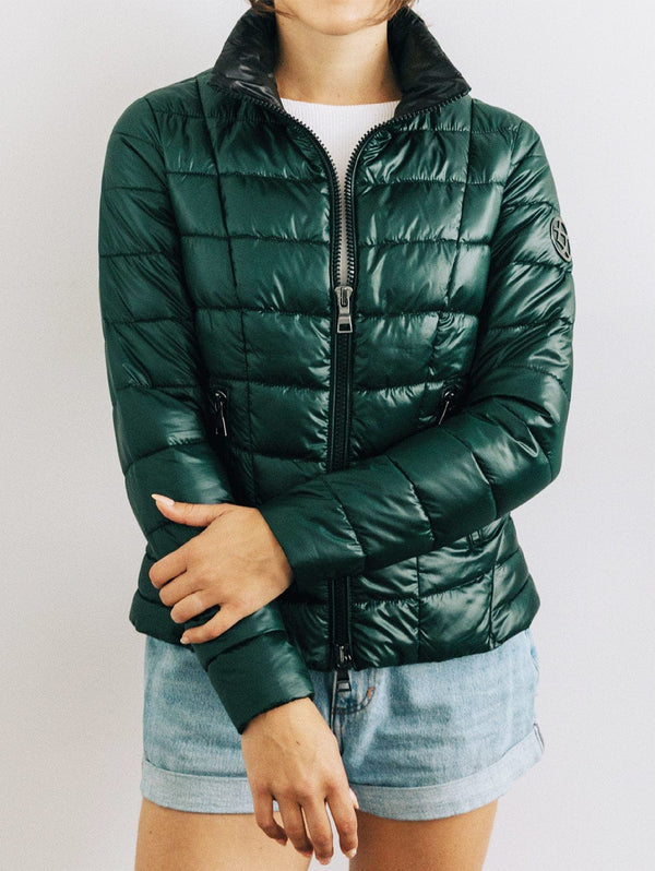 CULTHREAD Faraday Recycled Vegan Puffer Jacket | Planet Earth Green
