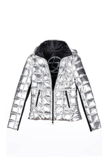 CULTHREAD Faraday Recycled Vegan Puffer Jacket | Sterling Silver