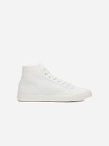 Immaculate Vegan - elliott Climate Positive Recycled Canvas High-Top Trainer | White/Stripes
