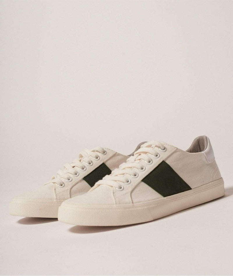 elliott Climate Positive Recycled Canvas Trainer | White/Green