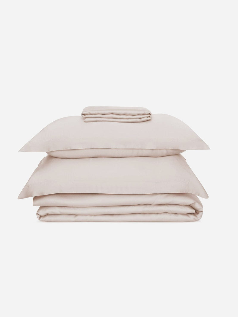 Ethical Bedding Bed Sheet Bundle + Spare Set (Organic Eucalyptus Silk) Single / Wheat