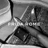FRIDA ROME The WEEK/END Cactus Leather Vegan Studded Crossbody Bag | Black