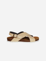 Good Guys Don't Wear Leather MIMI vegan cross strap sandals | NATURAL APPLESKIN™ 🍏 36