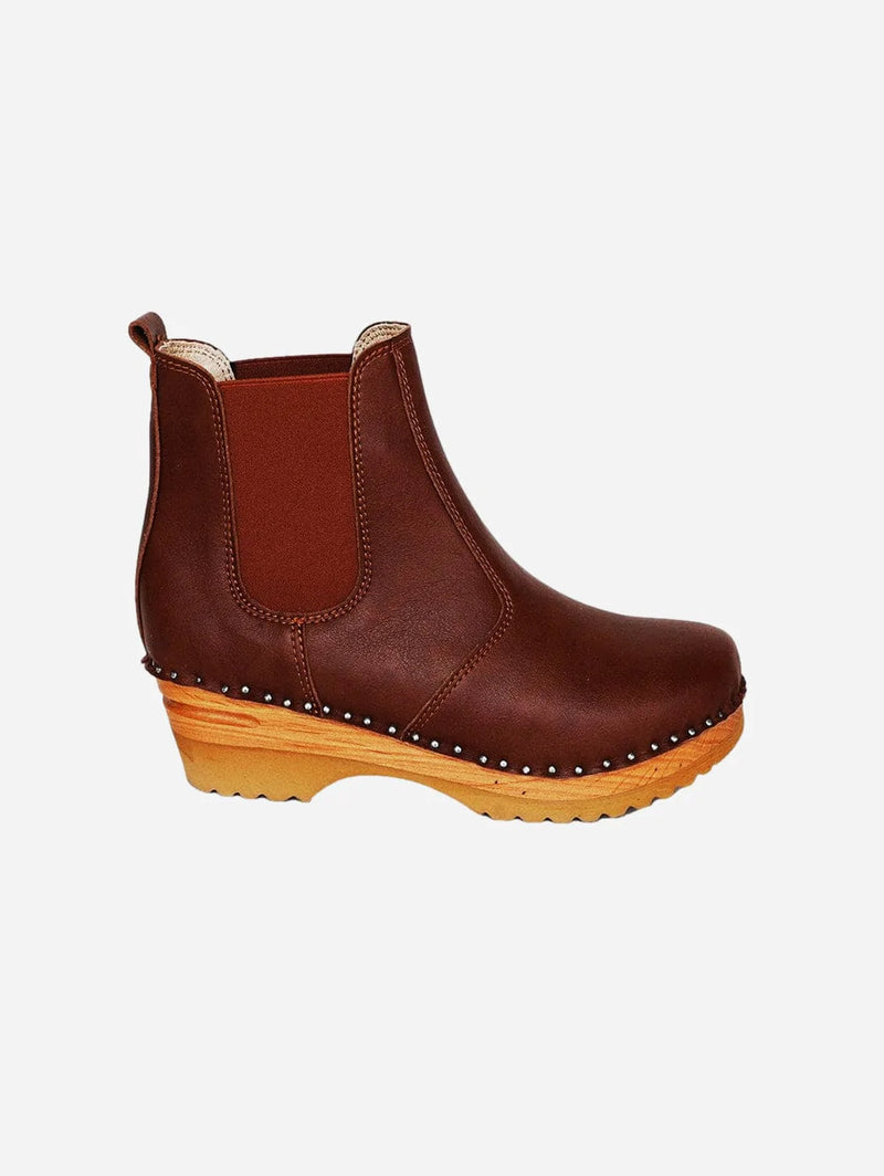 Good Guys Don't Wear Leather Rockwell Vegan Leather Clog Boots | Brown Brown / UK4 / EU37 / US6.5