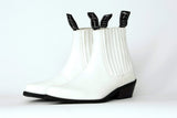 Immaculate Vegan - Good Guys Don't Wear Leather Duke Vegan Leather Cowboy Boots | White