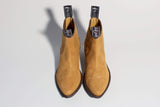 Good Guys Don't Wear Leather Duke Vegan Suede Cowboy Boots | Mustard