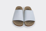 Good Guys Don't Wear Leather Jenny Apple Leather Vegan Slide-On Sandal | White
