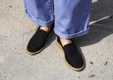 Good Guys Don't Wear Leather JOAN vegan suede loafers | BLACK