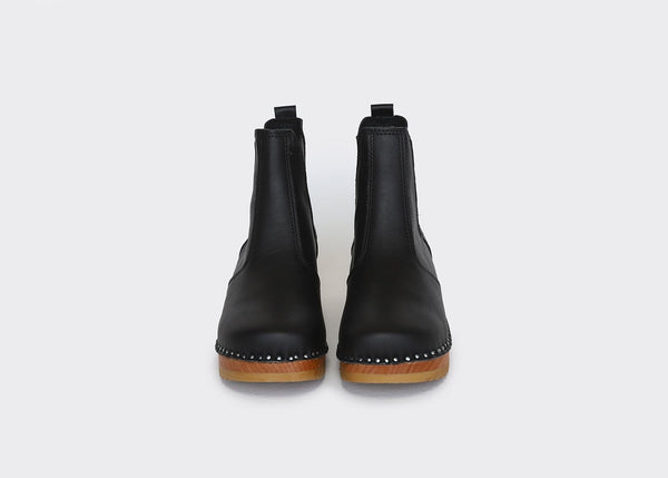 Good Guys Don't Wear Leather ROCKWELL vegan clog boots | Black