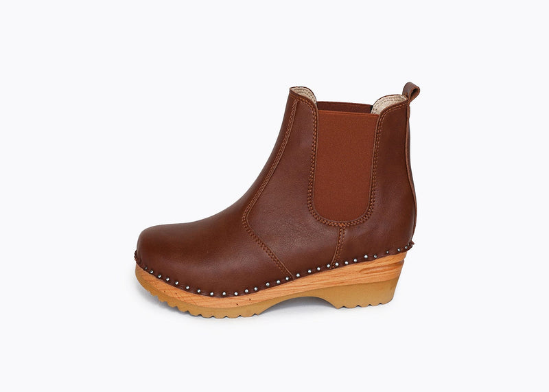 Good Guys Don't Wear Leather Rockwell vegan clog boots | Brown