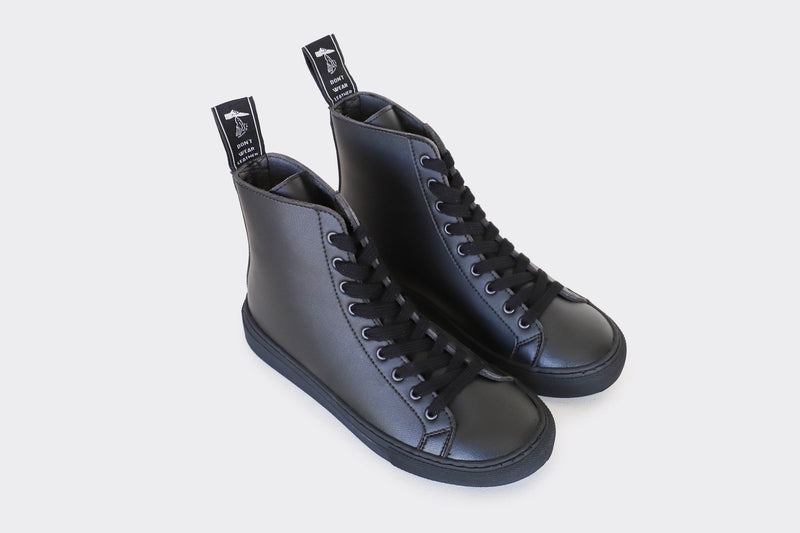 Good Guys Don't Wear Leather Wack Vegan Leather High-Top Trainer | Black