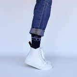 Good Guys Don't Wear Leather Wack Vegan Leather High-Top Trainer | White