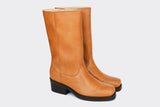 Willie High Top Vegan Leather Motorcycle Boots | Honey