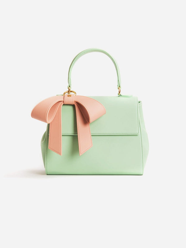 GUNAS New York Cottontail Vegan Leather Handbag | Mint & Light Pink Mint & Light Pink