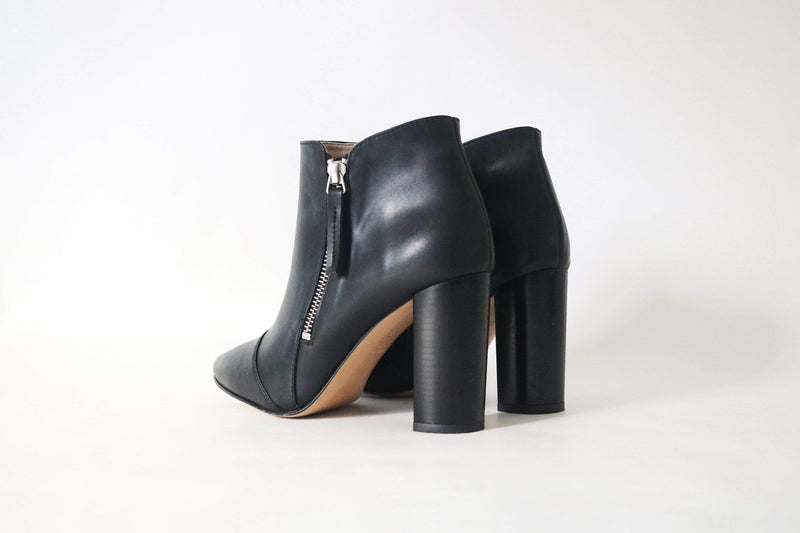 Gorilla Vegan Leather Heeled Boots | Black