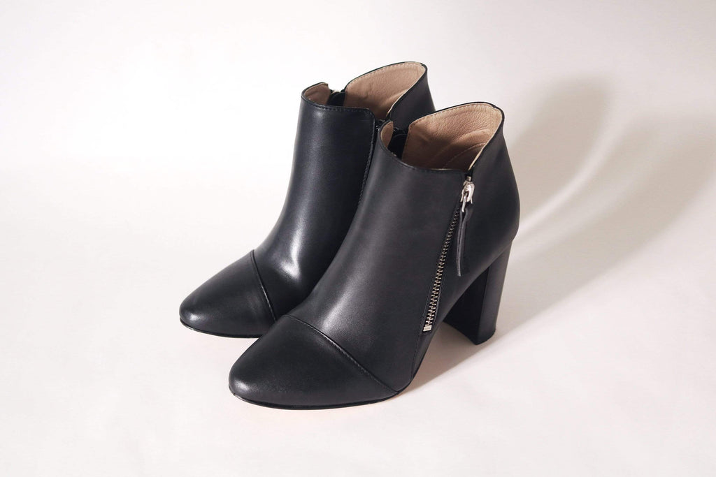 Gorilla Vegan Leather Heeled Boots | Black – Immaculate Vegan