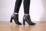 Gorilla Vegan Leather Heeled Boots | Black