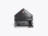 Hemincuff Stef Recycled Vegan Leather Mini Handbag | Black Croc Black croc / One size