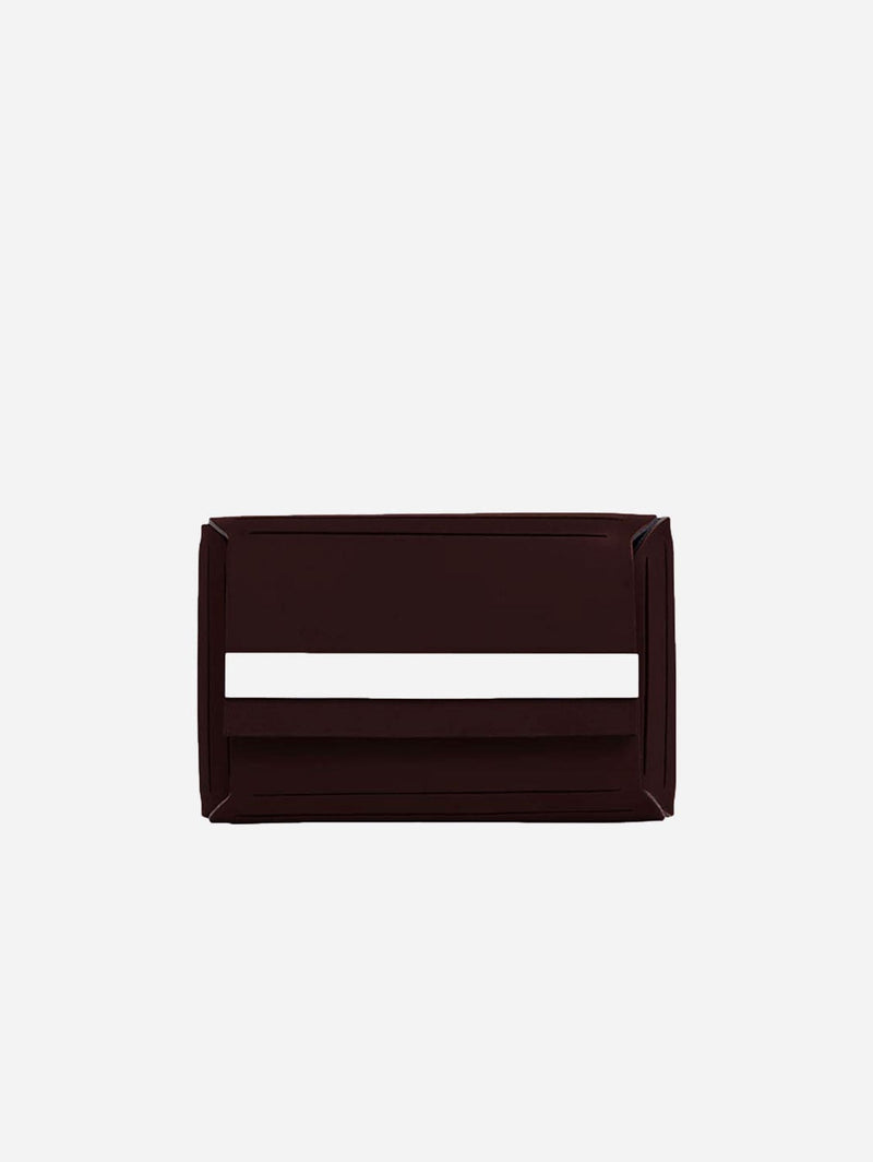 Hemincuff Origami Recycled Vegan Leather Coin Case | Dark Brown Dark Brown