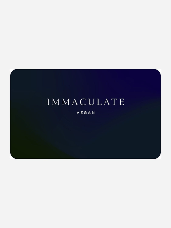 Immaculate Vegan Gift Card Plain Black / £25