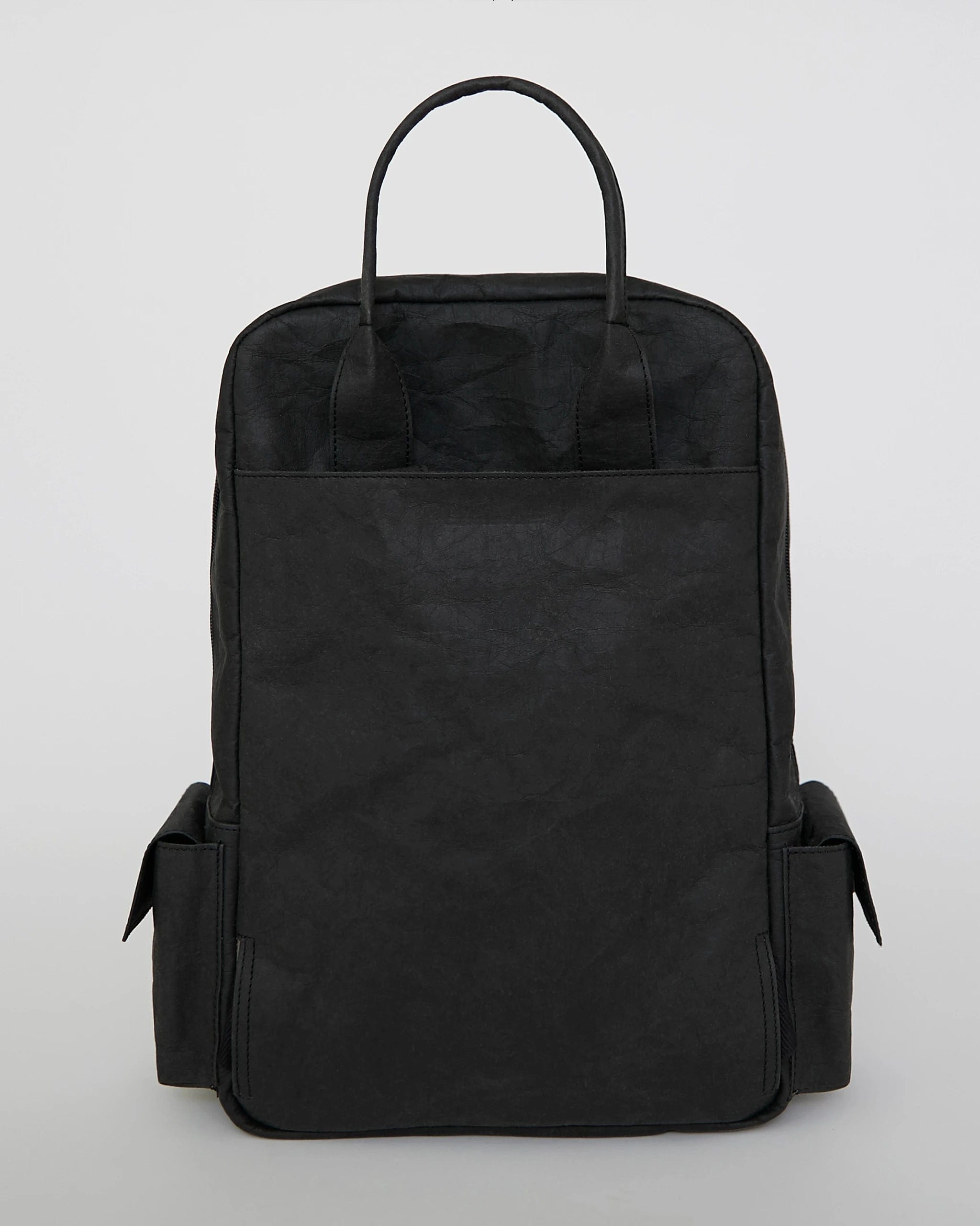 Immaculate Vegan Verlan Vegan Leather Wood Backpack | Black