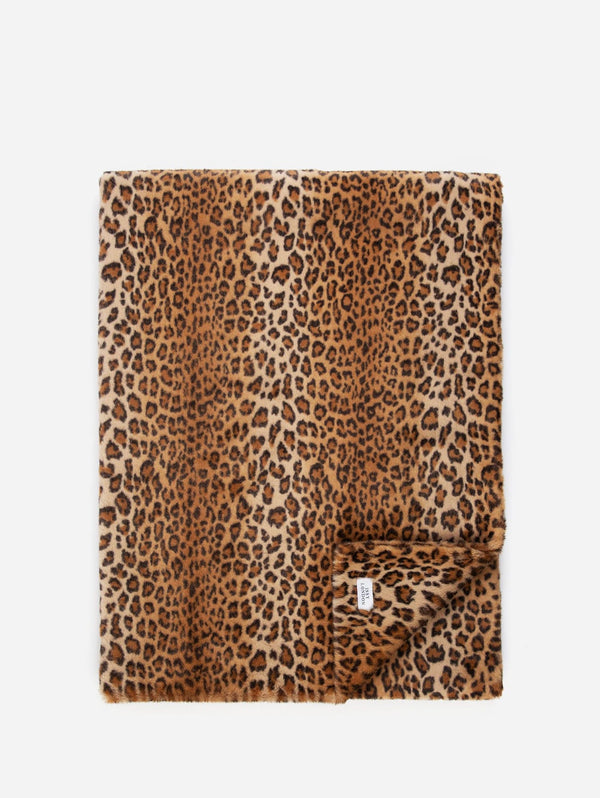 Issy London Weekend Ella Super Luxe Double Sided Recycled Faux Fur Blanket | Leopard Leopard