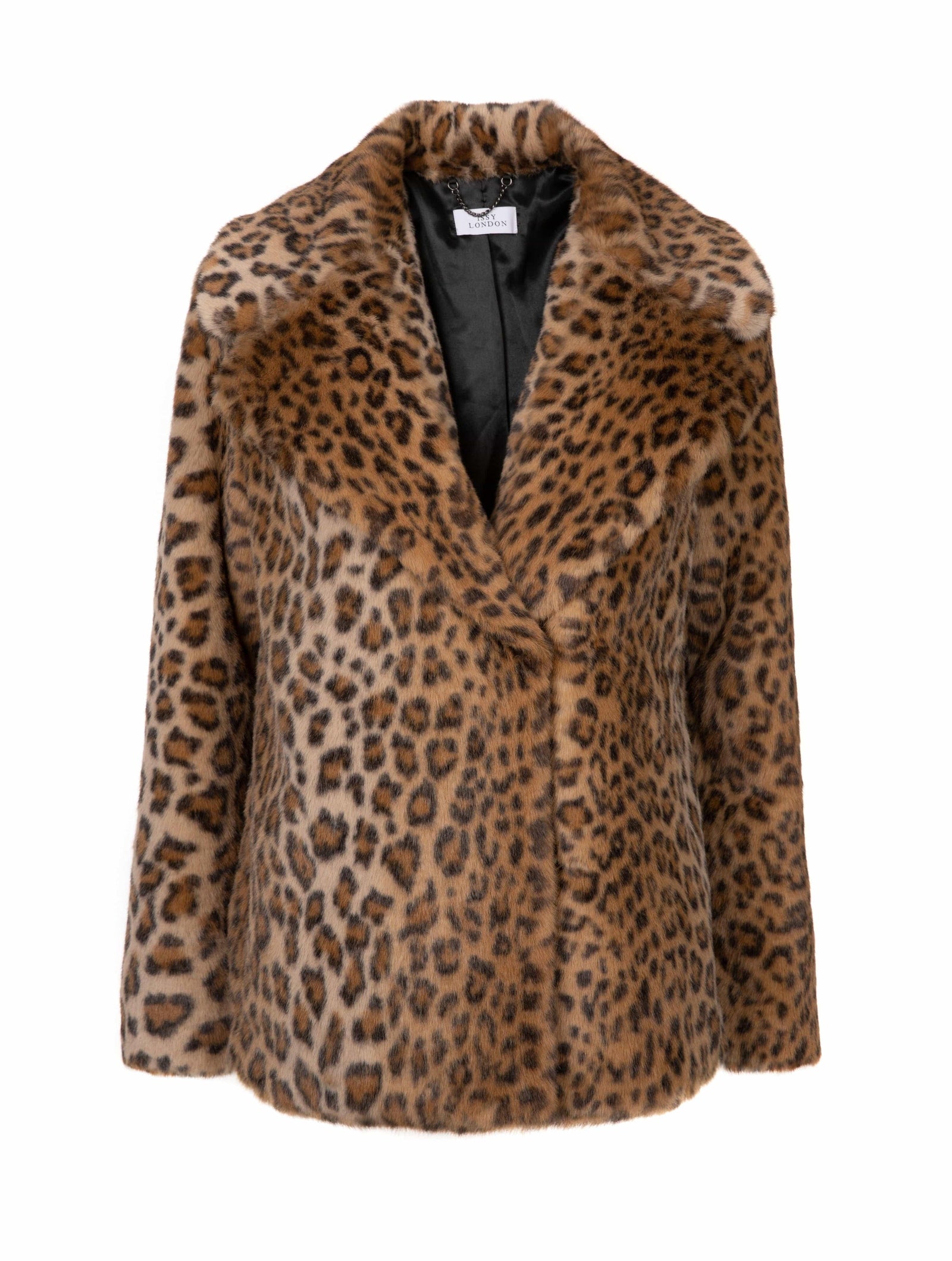 Signature Lena Recycled Vegan Faux Fur Jacket | Leopard