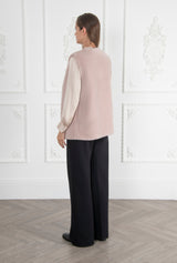 Immaculate Vegan - Issy London SIGNATURE Mae Recycled Faux Fur Sleeveless Jacket Blush