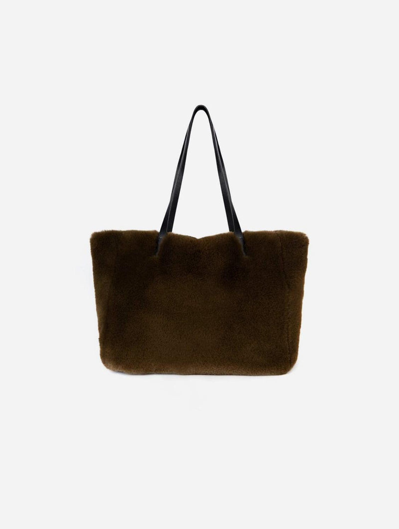 Issy London Weekend Claudette Recycled Faux Fur Tote Bag | Multiple Colours
