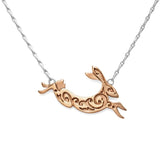 Fairtrade Rose Gold Hare Necklace | 9ct