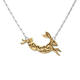 Immaculate Vegan - Fairtrade Yellow Gold Hare Necklace | 9ct