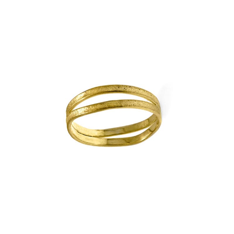 JULIA THOMPSON JEWELLERY Recycled 925 Sterling Silver / Fairtrade Gold Double Nest Rings | 18ct or Silver