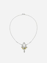 Immaculate Vegan - JULIA THOMPSON JEWELLERY Silver Magpie Herkimer Necklace