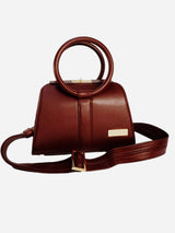 Kaila Katherine Bloomsbury Cactus Leather Vegan Bag | Red