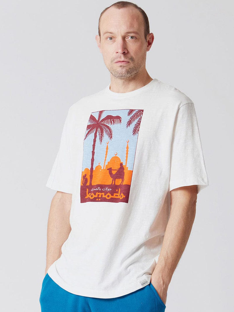 KOMODO Desert Tours Organic Cotton T-shirt | Off-White