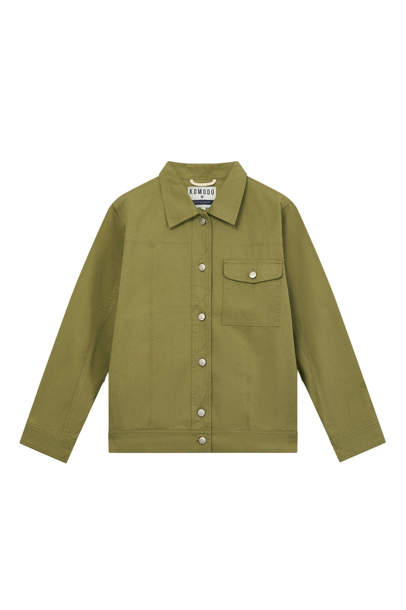 KOMODO DUNBAR Organic Cotton Men's Jacket - Khaki
