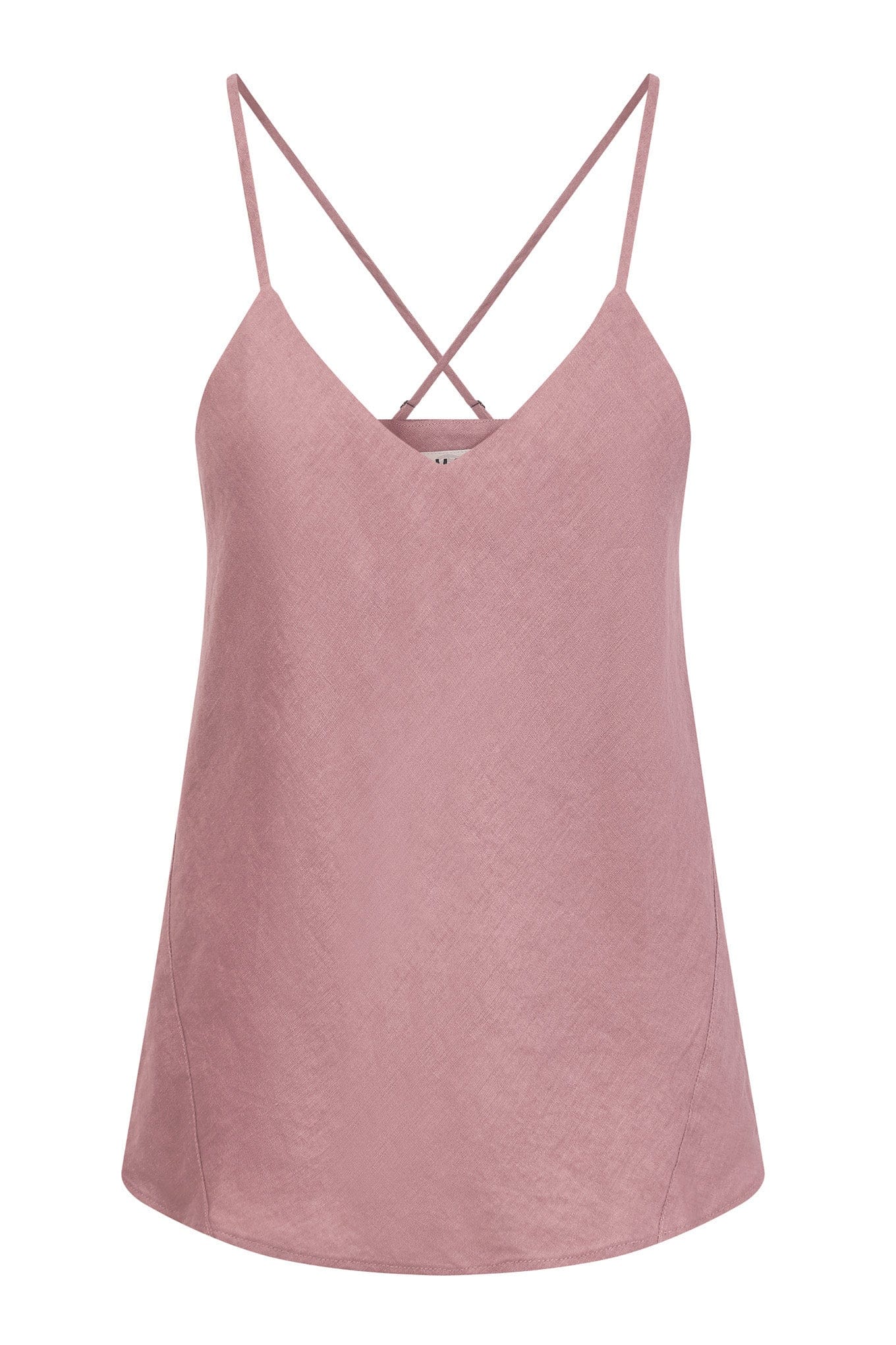 KOMODO FLEUR Organic Linen Camisole - Dusty Pink