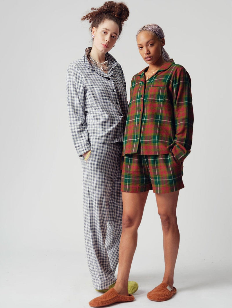 KOMODO Jim Jam Women's  Organic Cotton Pyjama Shorts Set | Green