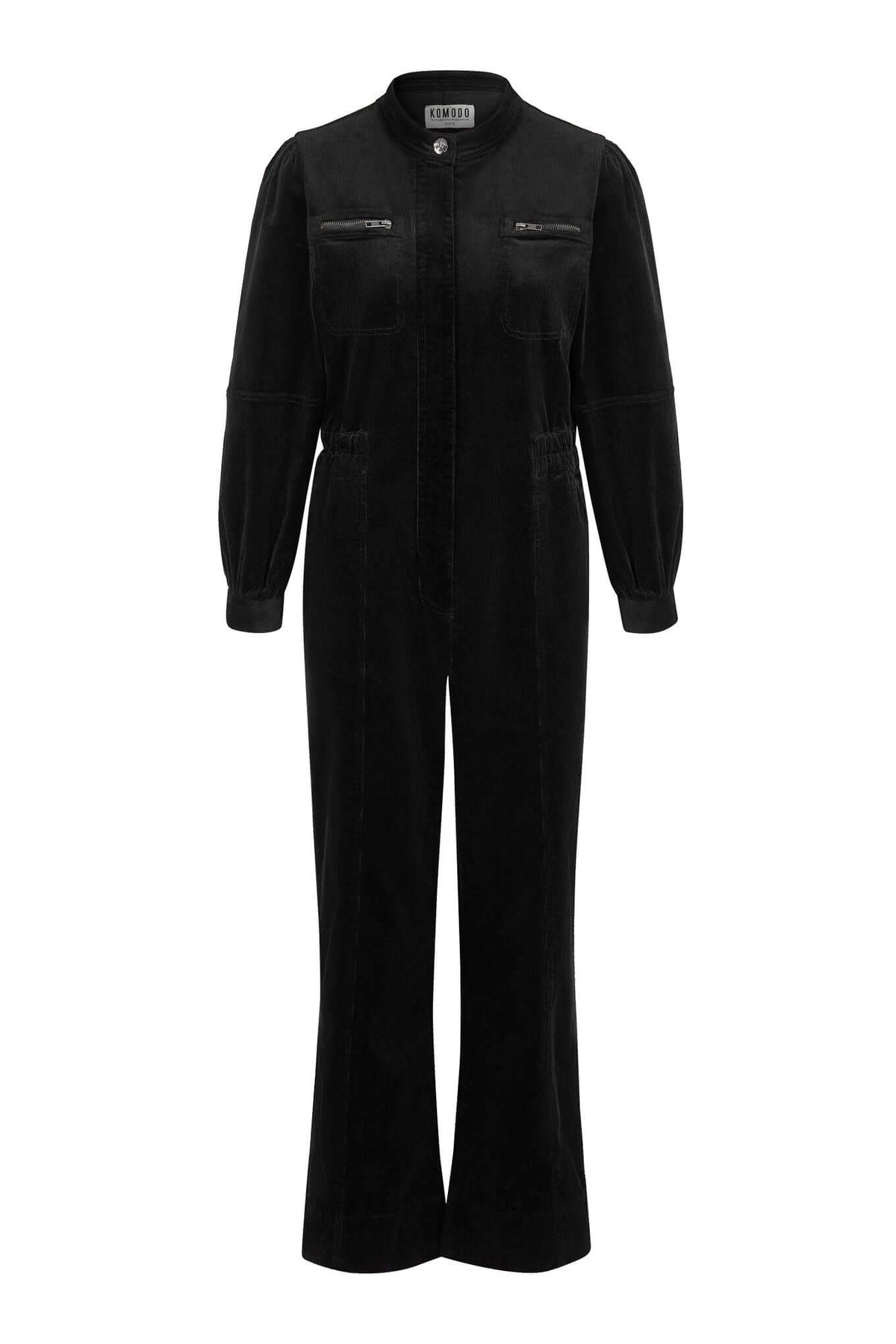 KOMODO Kawa Organic Cotton Corduroy Jumpsuit Black